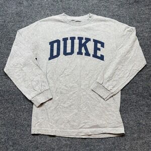 TRT Classics Duke Blue Devils Long Sleeve T-Shirt Gray Unisex Small NCAA